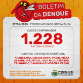 Boletim da dengue: casos estão estáveis e com tendência de queda
